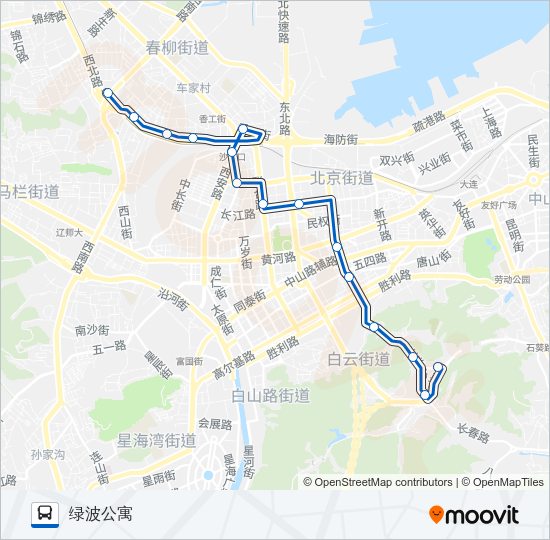 公交29路的线路图