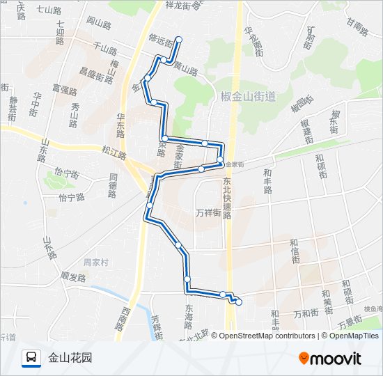 公交807路的线路图