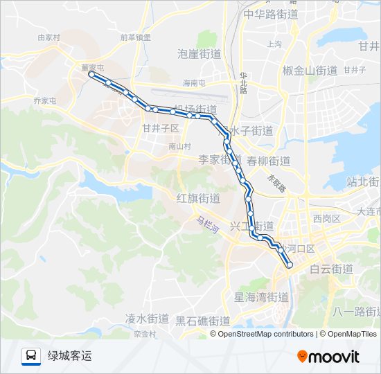 公交701加车路的线路图