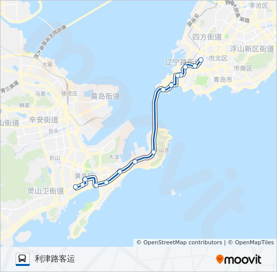 隧道3路路线:日程,站点和地图-利津路客运