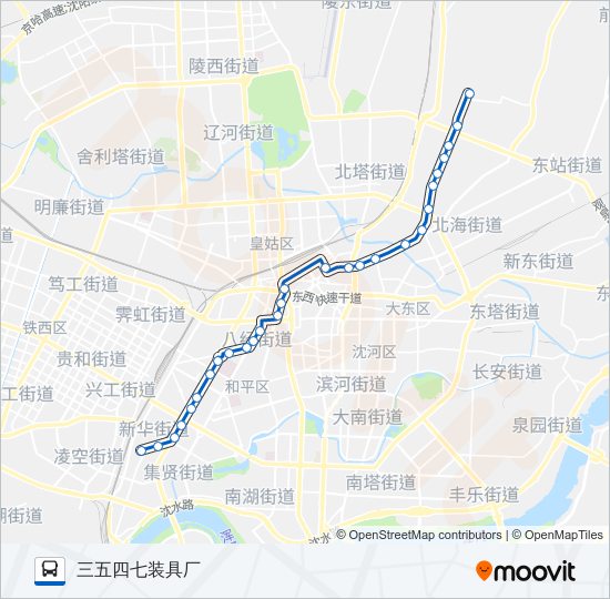 公交115路的线路图