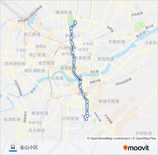 公交130路的线路图