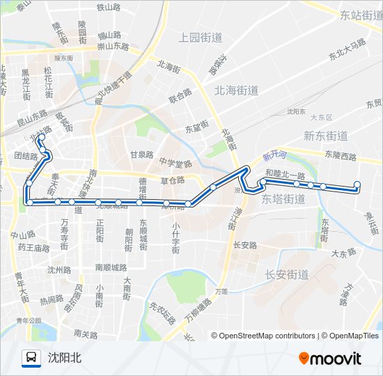 公交230路的线路图