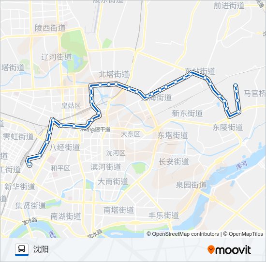 公交271路的线路图