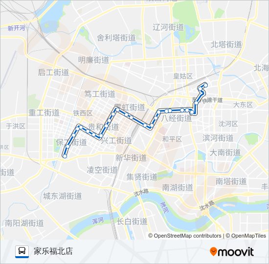 公交295路的线路图