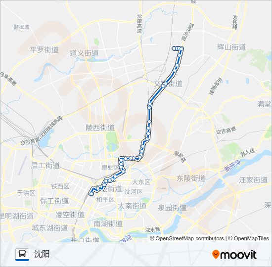 公交399路的线路图