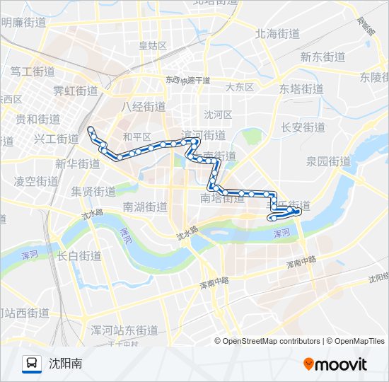 公交523路的线路图