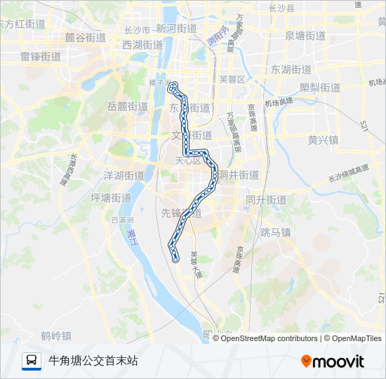 公交140路的线路图