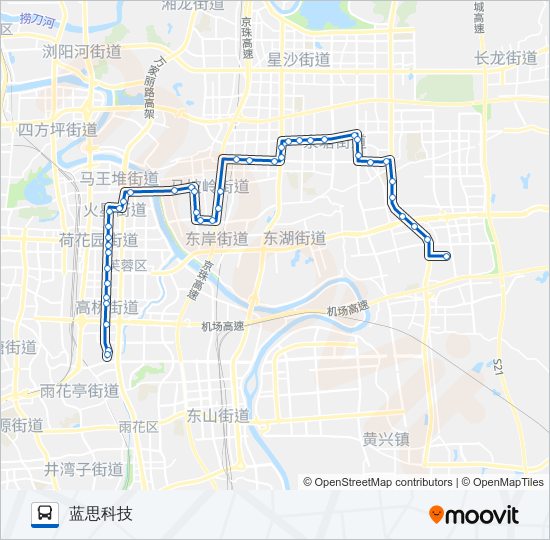 公交204路的线路图