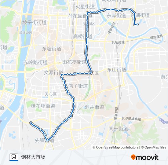 公交802路的线路图