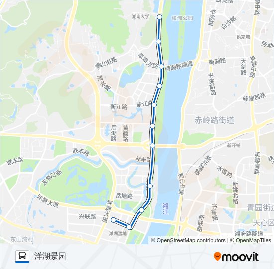 公交318区间线路的线路图