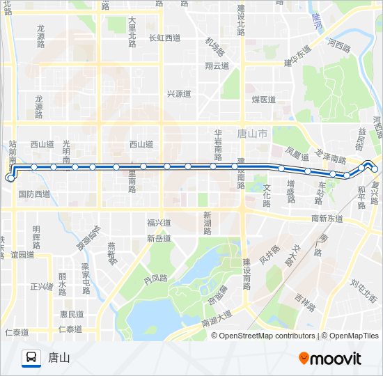 公交2路的线路图