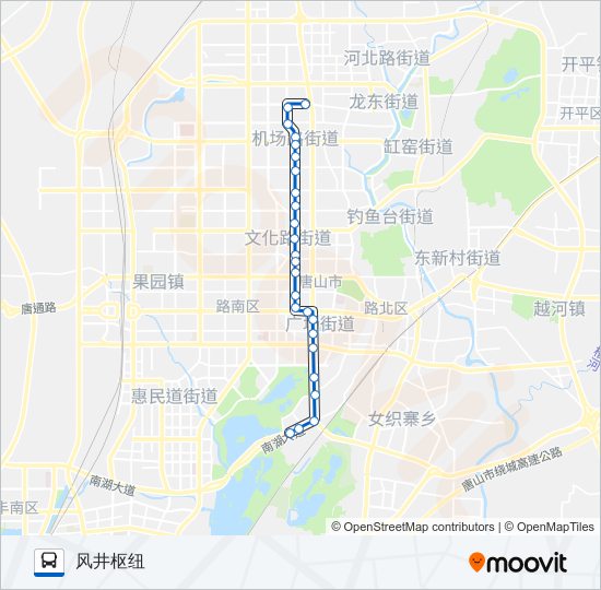 公交66路的线路图