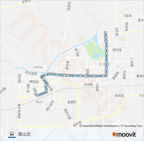 公交111路的线路图