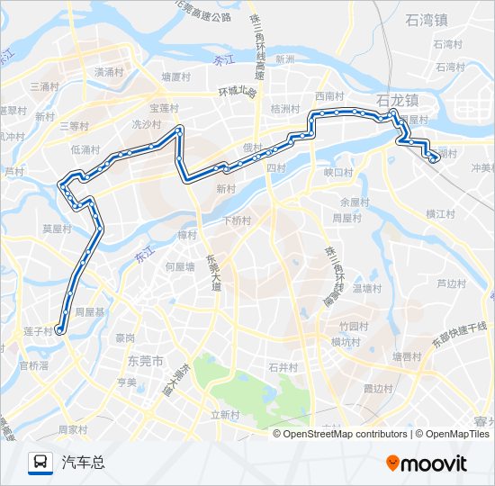 公交828路的线路图