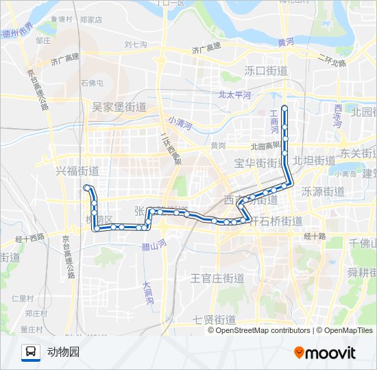 公交k58路的线路图