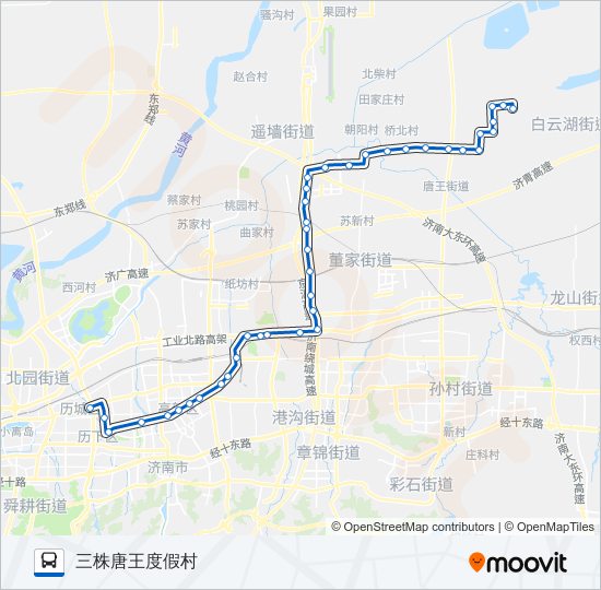 公交318支线路的线路图