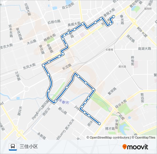 公交143路的线路图