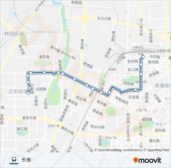 公交224路的线路图