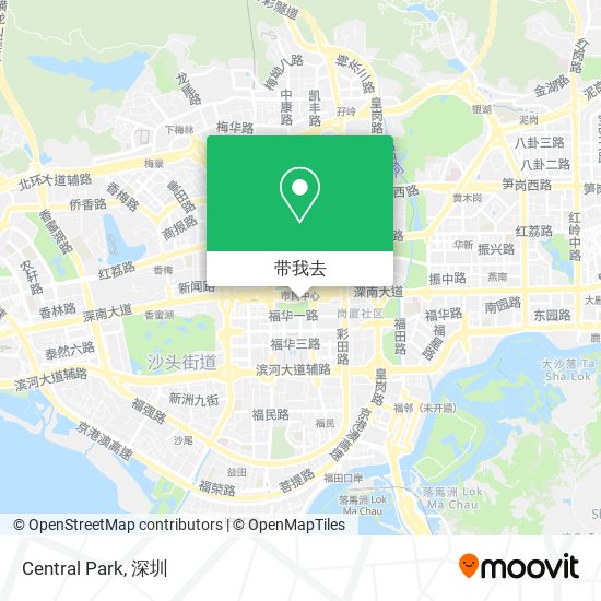 central park地图