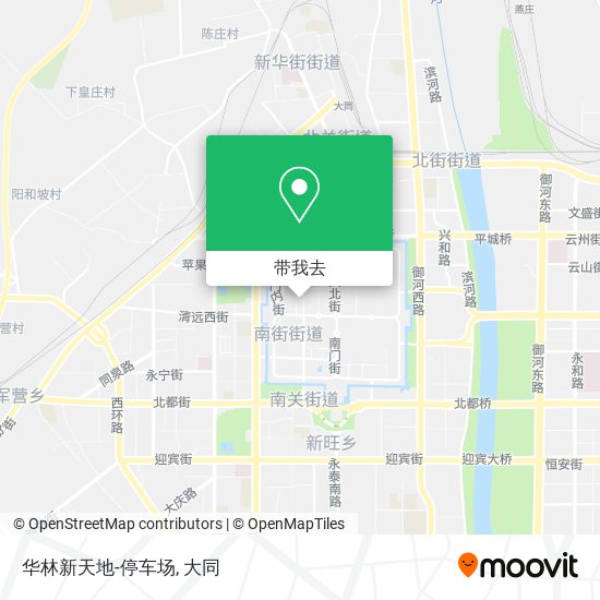 华林新天地-停车场附近的公交站在哪里?