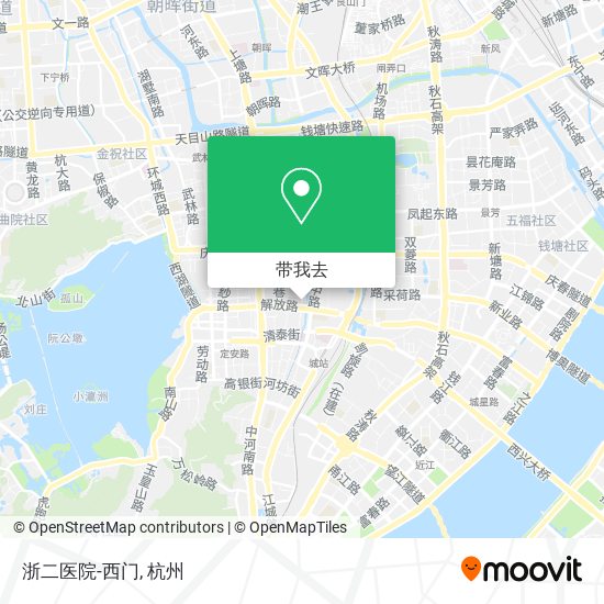 浙二医院-西门地图