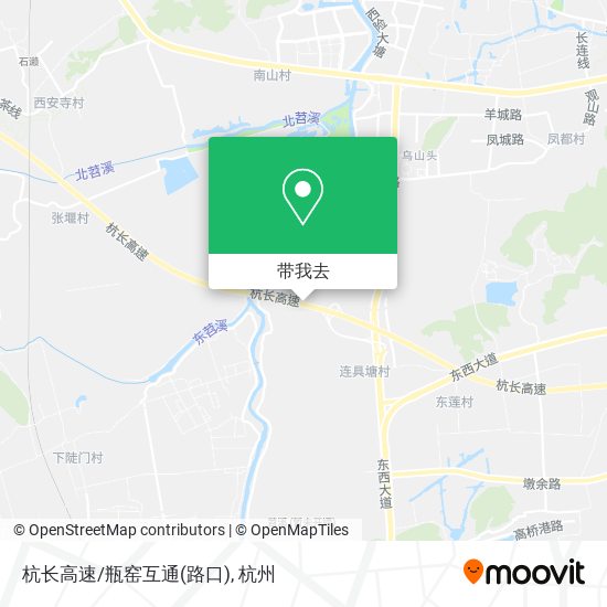 杭长高速/瓶窑互通(路口)地图