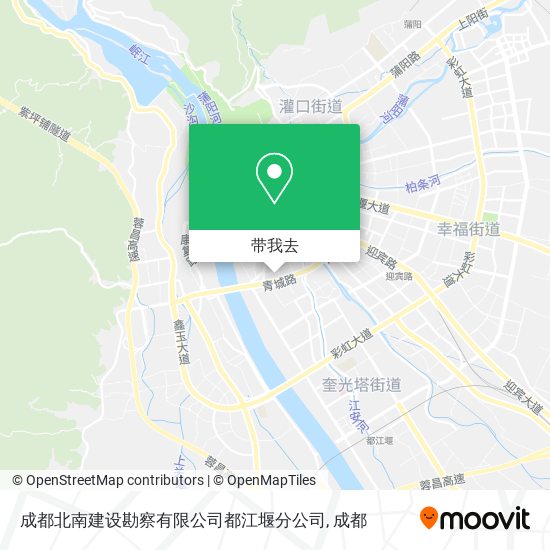 坐公交怎么去成都北南建设勘察有限公司都江堰分公司?