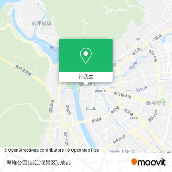 离堆公园(都江堰景区)地图