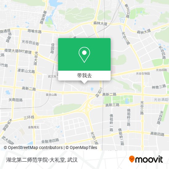 湖北第二师范学院-大礼堂地图