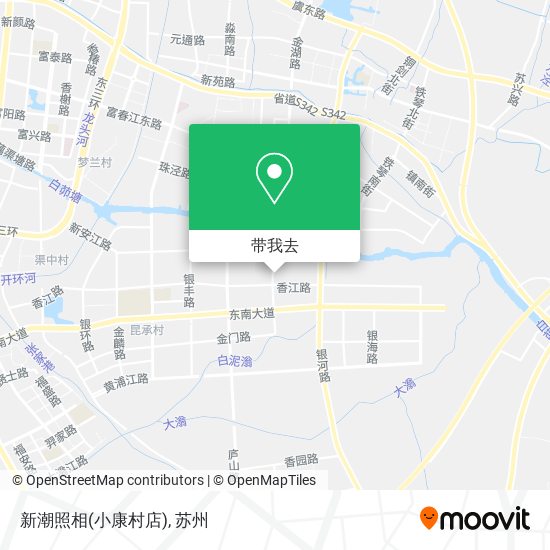 搭乘公共交通前往常熟市新潮照相(小康村店)