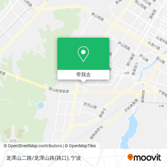 在地图上查看龙潭山二路/龙潭山路(路口,宁波