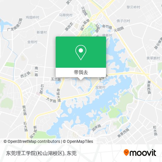 东莞理工学院(松山湖校区)地图
