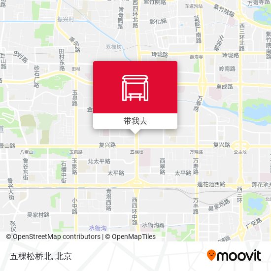 五棵松桥北地图