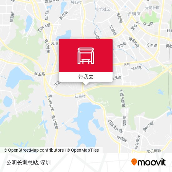 公明长圳总站地图