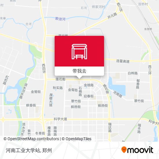 河南工业大学站地图