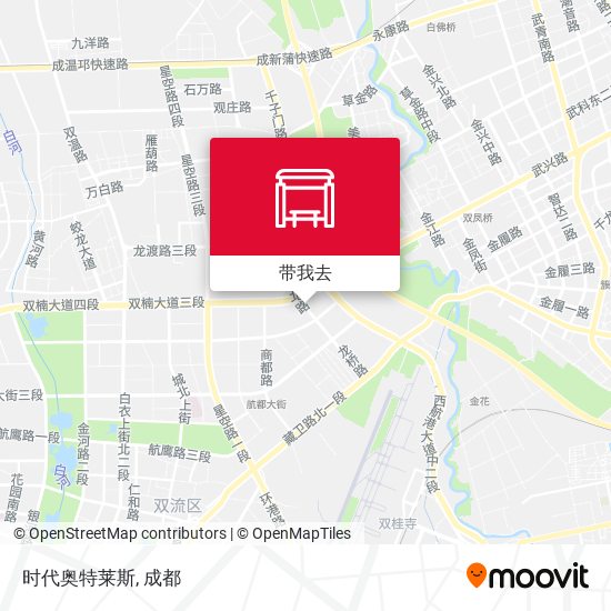 在地图上查看时代奥特莱斯,成都市