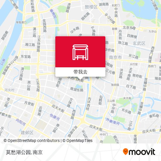 莫愁湖公园地图