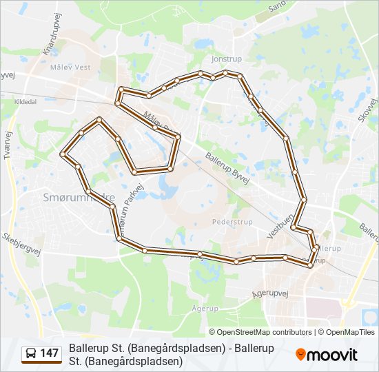 Rute Rejseplaner Stop Kort Ballerup St Via M L V St