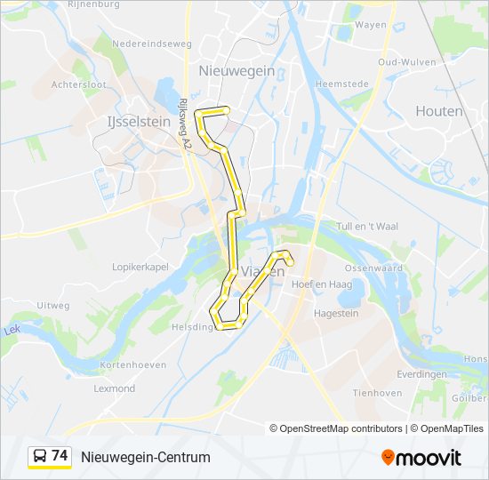 74 Route Schedules Stops Maps Nieuwegein Centrum Updated