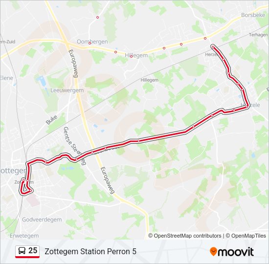 25 Route Schedules Stops Maps Zottegem Station Perron 5 Updated