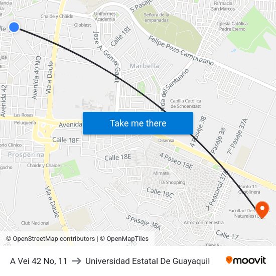 A Vei No A Universidad Estatal De Guayaquil Con Transporte P Blico