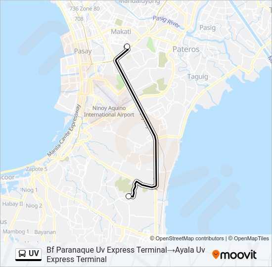 Uv Route Schedules Stops Maps Bf Paranaque Uv Express Terminal