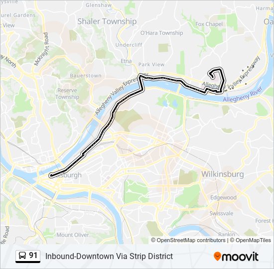 Route Schedules Stops Maps Inbound Downtown Via Strip District