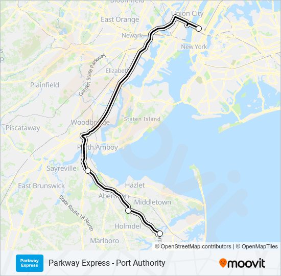 Route Schedules Stops Maps Port Authority To Parkway Express