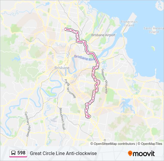 598 Route Schedules Stops Maps Chermside Interchange Updated