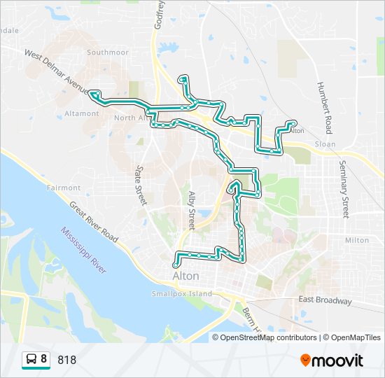 8 Route Schedules Stops Maps 818 Updated