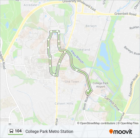 Route Schedules Stops Maps College Park Metro Station Updated