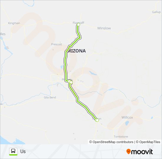 Ruta Flixbus 2047 Horarios Paradas Y Mapas Flagstaff Train Station