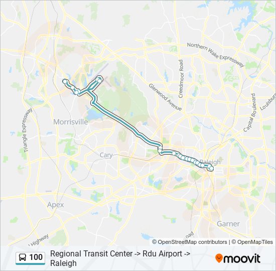 Ruta Horarios Paradas Y Mapas Regional Transit Center Rdu